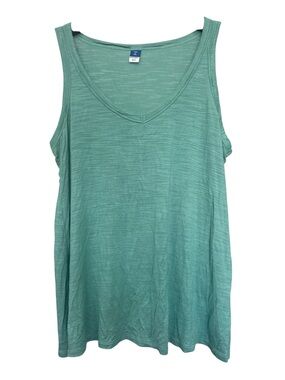 Old Navy Teal Green V-Neck Tank Top